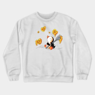 Gooey, Cheesy Hearts Crewneck Sweatshirt